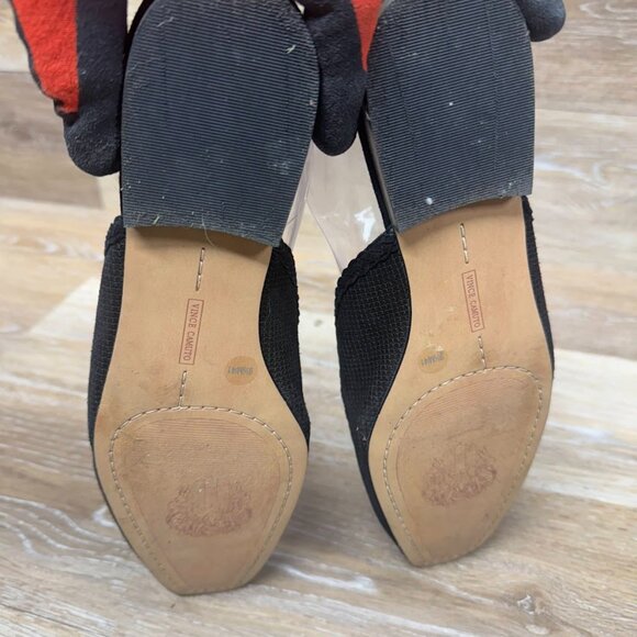 Vince Camuto X Almost Ready Braided Black Mules Women's Size 9.5 - Picture 4 of 6